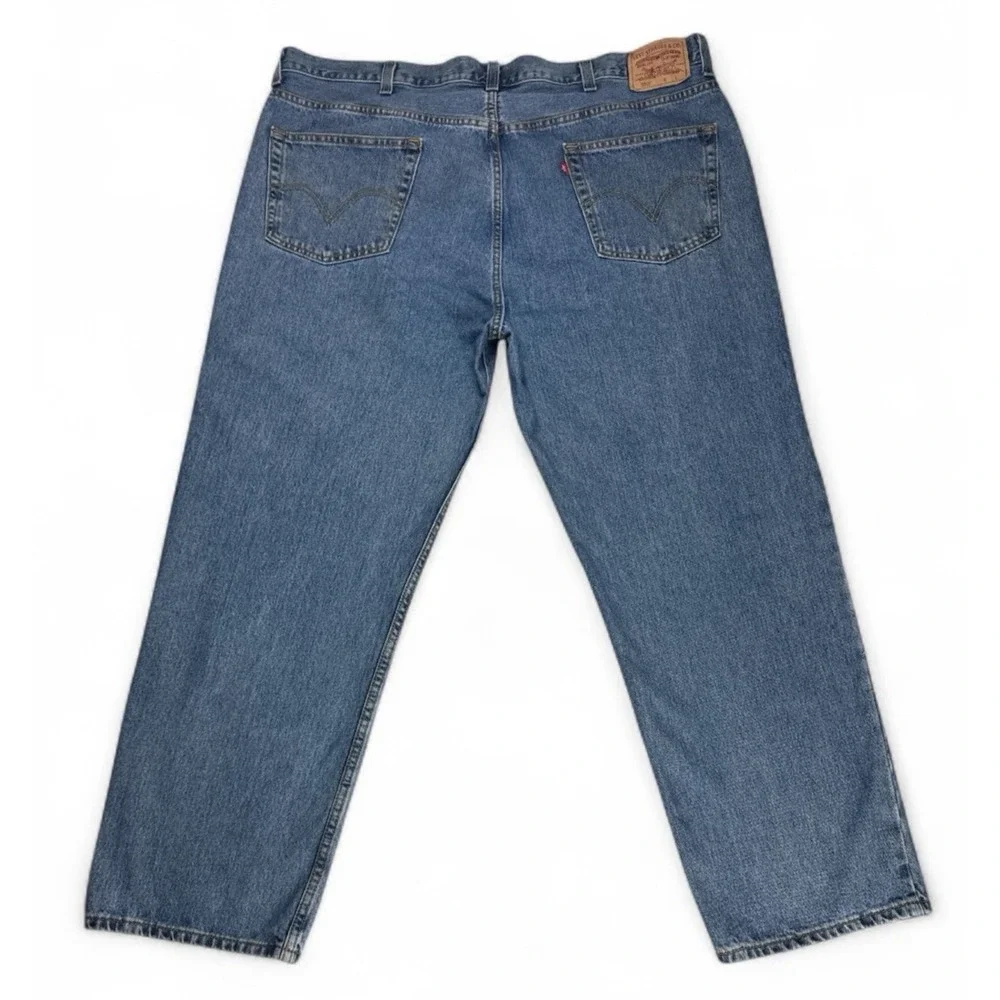 Levi's 550 Men's Relaxed Fit Jeans | 100% Cotton Straight Leg Denim | Size 46x30